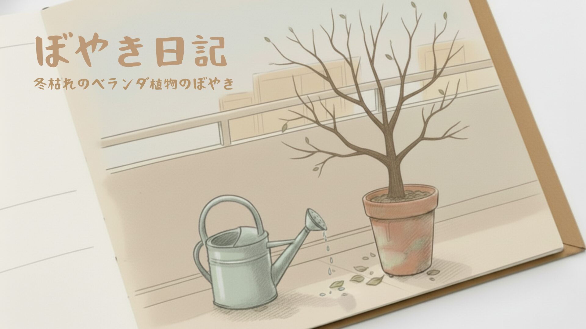 冬枯れのベランダ植物のぼやき日記のアイキャッチ画像