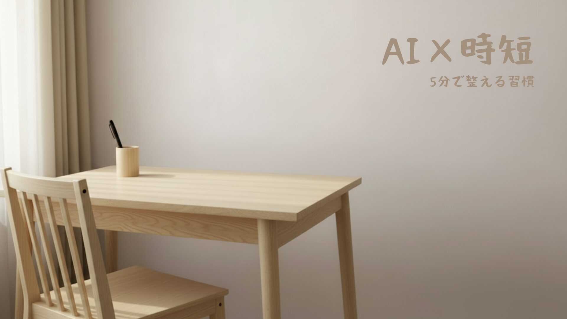 AI×時短シリーズ5分で整える習慣のアイキャッチ画像