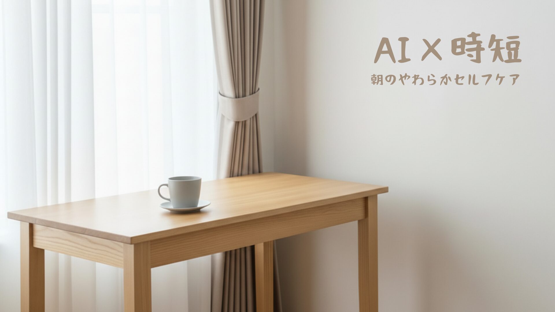 AI×時短シリーズ朝のやわらかセルフケアのアイキャッチ画像